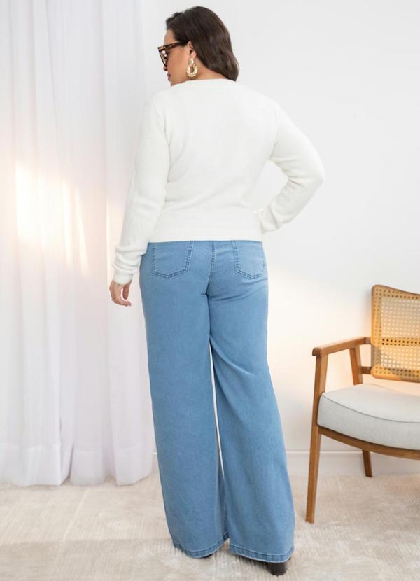 Quintess - Casaco em Tricô Branco com Botões 10