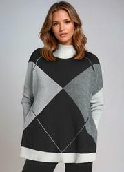 Casaco Geomtrico em Tric