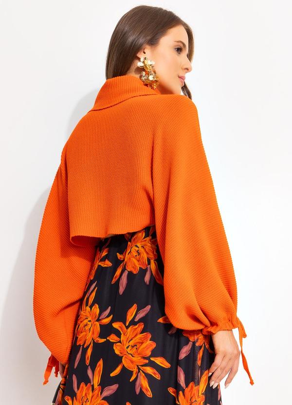 Quintess - Casaco Laranja Escuro em Tricô 2