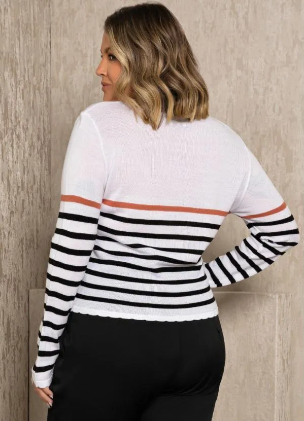 Quintess - Casaco Listrado de Tricot 6