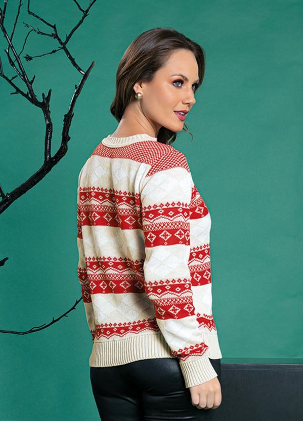 Rosalie - Casaco Listrado em Tricô com Mangas Longas 2