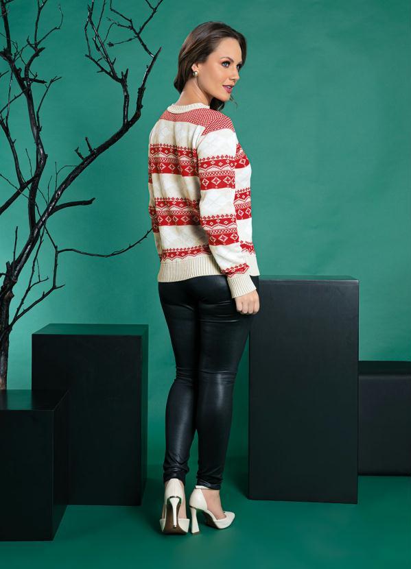 Rosalie - Casaco Listrado em Tricô com Mangas Longas 4