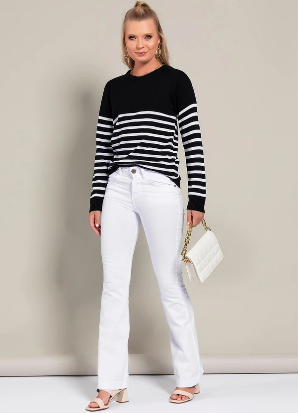 Moda Pop - Casaco Listras em Tricô 3