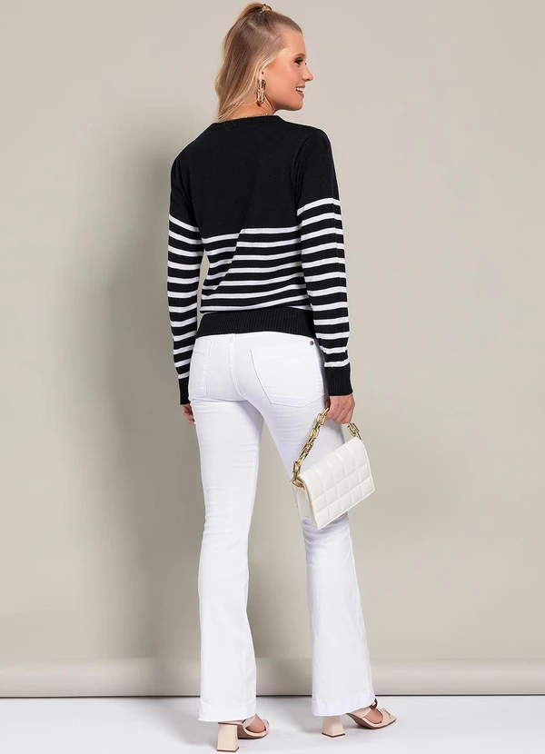 Moda Pop - Casaco Listras em Tricô 5