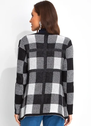 Moda Pop - Casaco Preto em Tricô - MODA POP