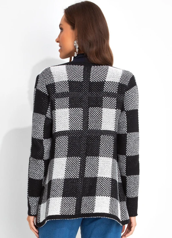 Moda Pop - Casaco Preto em Tricô 2