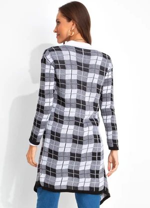 Moda Pop - Casaco Preto em Tricô - MODA POP