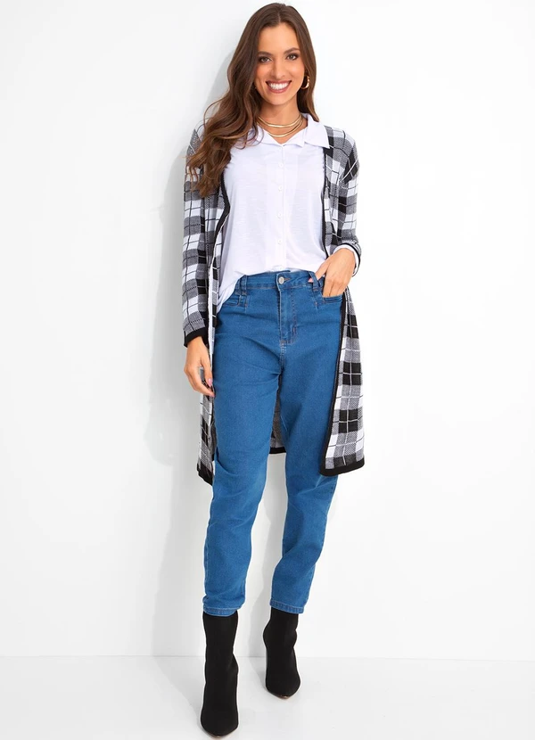 Moda Pop - Casaco Preto em Tricô 3