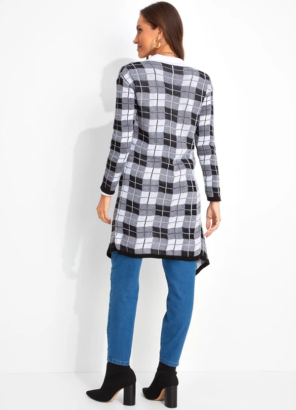 Moda Pop - Casaco Preto em Tricô 4