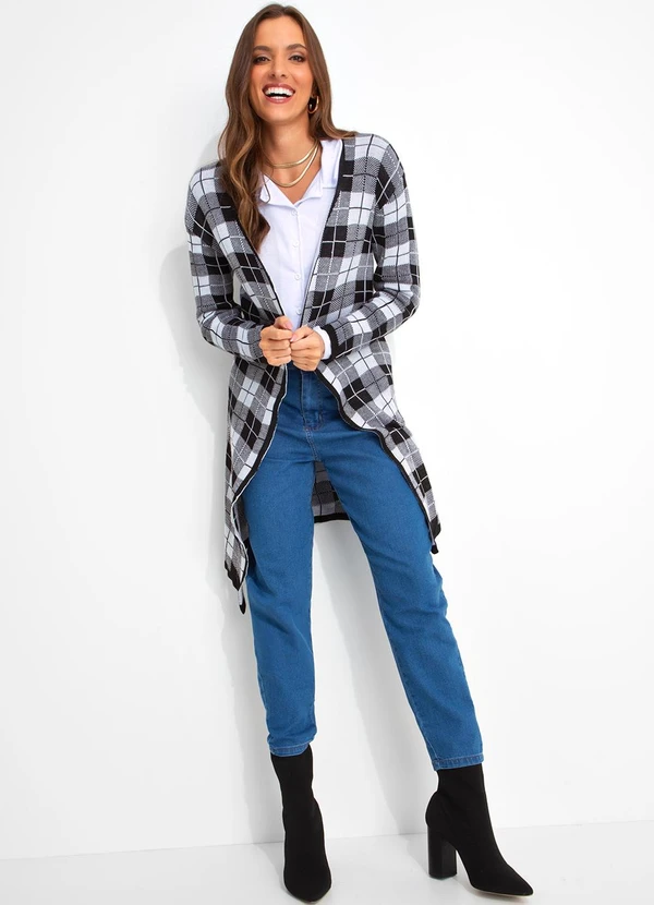 Moda Pop - Casaco Preto em Tricô 5