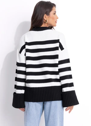 Farm - Casaco Pull Tricot com Bordado Bege - FARM