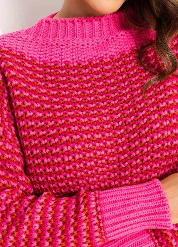 Quintess - Casaco Rosa em Tricô 5