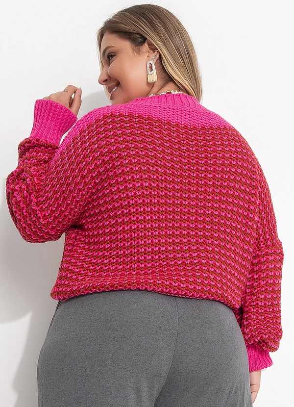 Quintess - Casaco Rosa em Tricô 7