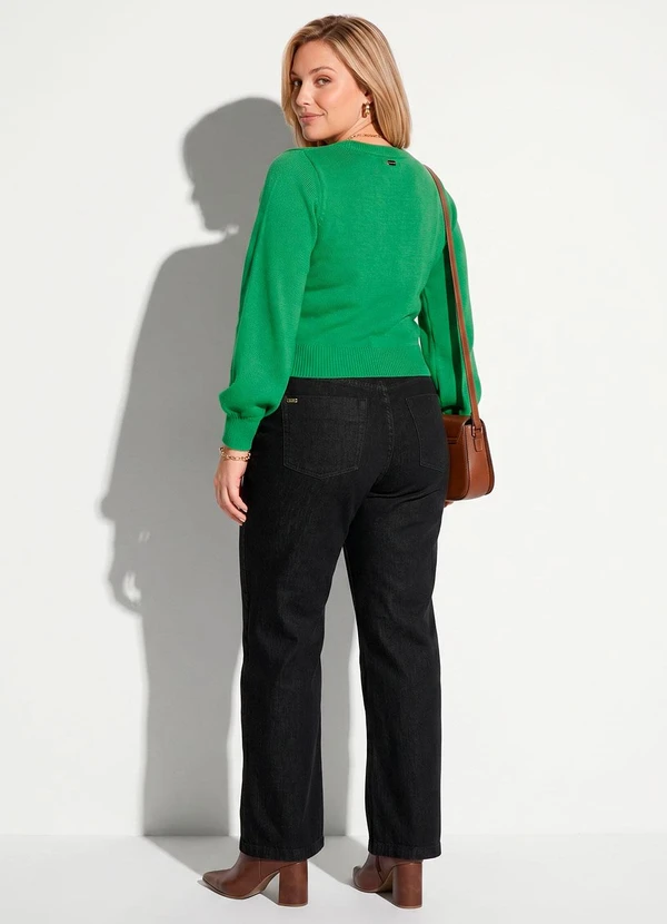 Quintess - Casaco Verde de Tricot com Textura
