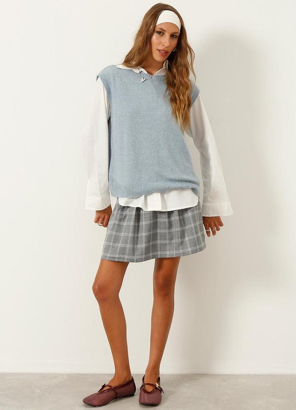 In Love - Colete de Trico Antonela Azul 3