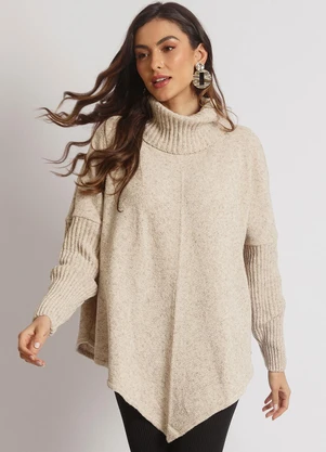 Doce Tom - Poncho Tricot Hayde Linho - DOCE TOM