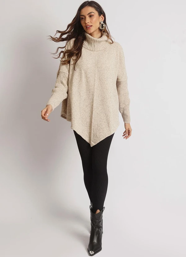 Doce Tom - Poncho Tricot Hayde Linho 2