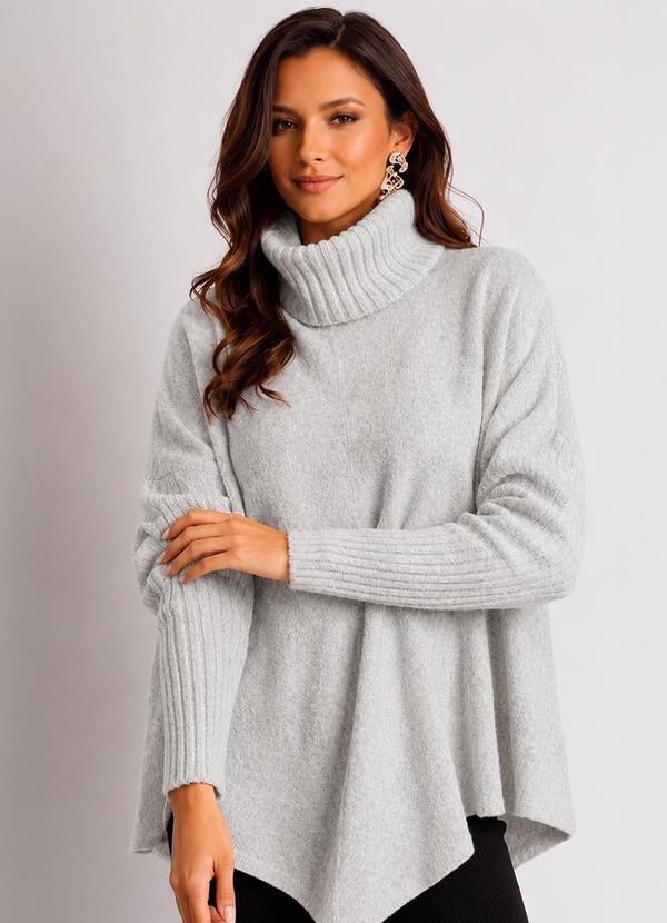 Doce Tom - Poncho Tricot Hayde Natural