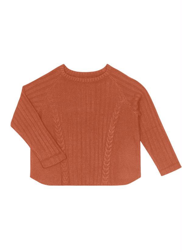 Endless - Suèter Feminino em Tricot Laranja