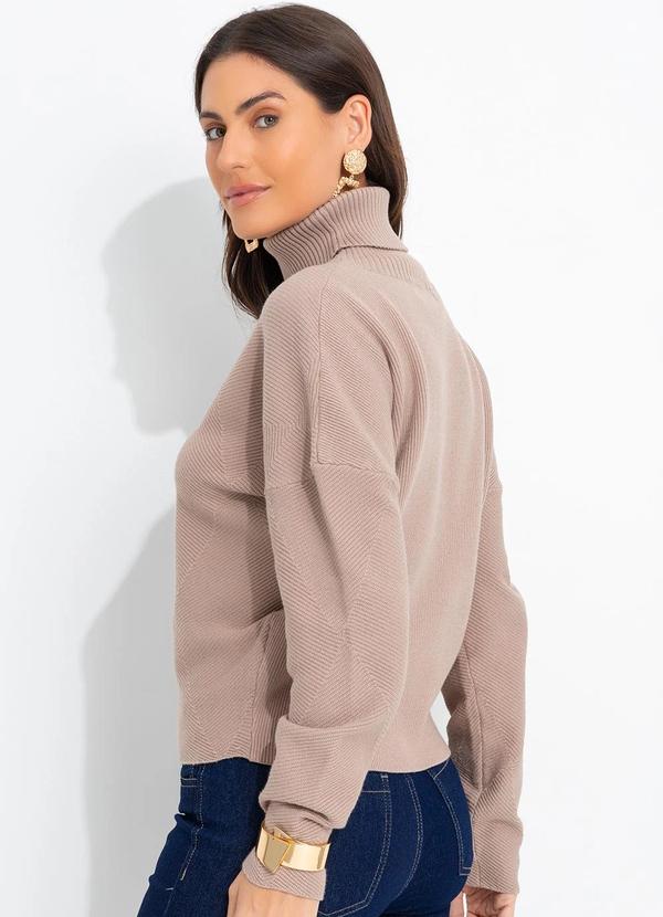 Quintess - Suéter Bege em Tricô 2