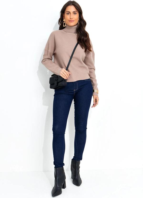 Quintess - Suéter Bege em Tricô 1