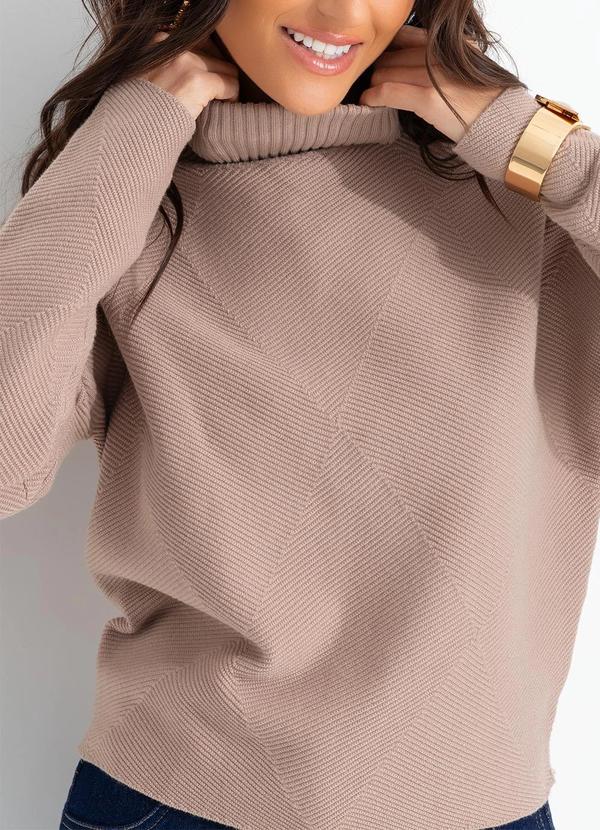 Quintess - Suéter Bege em Tricô 4