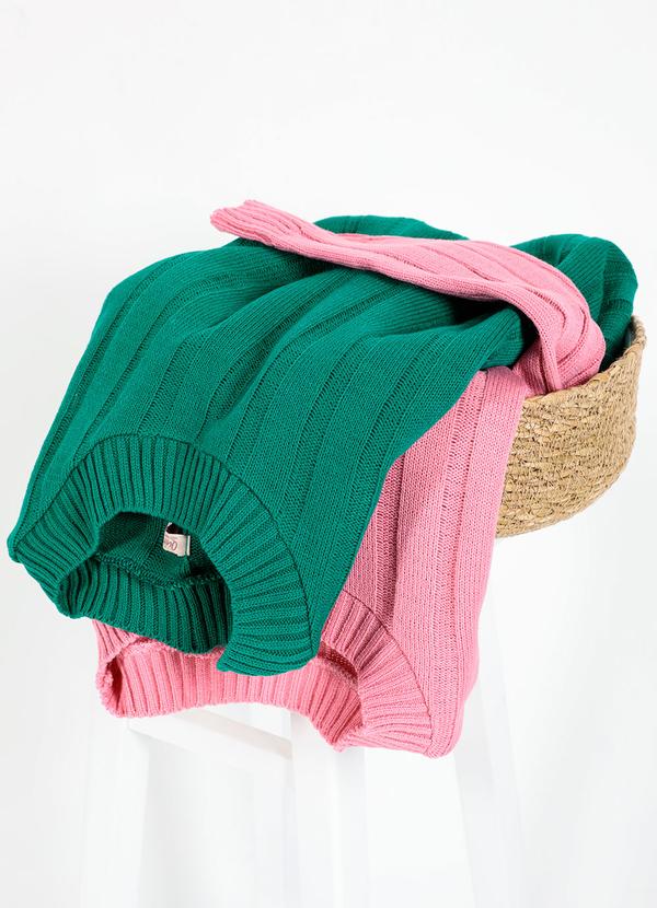 Quintess - Suéter em Tricô Canelado Verde Bandeira 15