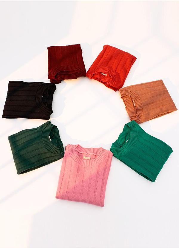 Quintess - Suéter em Tricô Canelado Verde 10