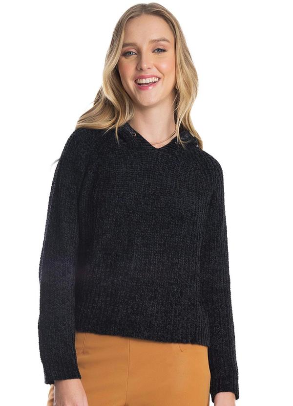 Endless - Sueter Feminino com Capuz Preto
