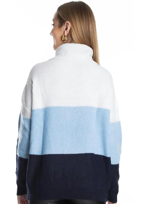 Endless - Sueter Feminino Gola Alta Azul 2