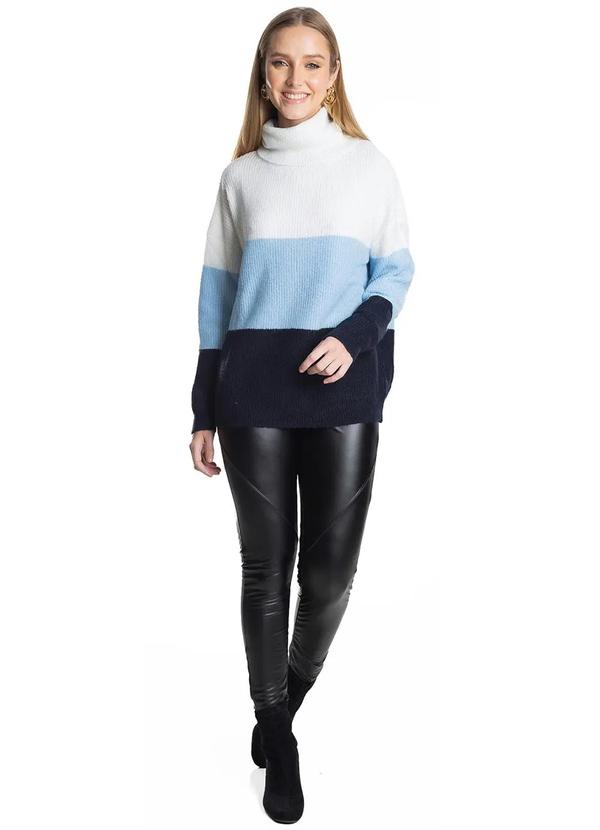 Endless - Sueter Feminino Gola Alta Azul 3