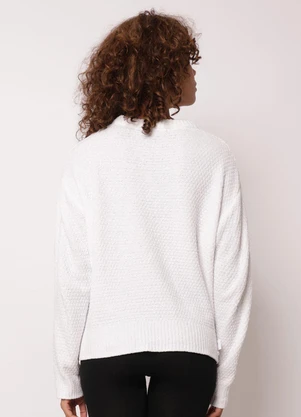 Torra - Suéter Feminino Tricô Chenille Branco - TORRA