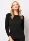 Torra - Suéter Feminino Tricô com Lurex Bege - variação: Preto