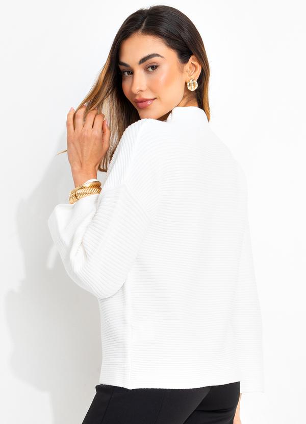 Quintess - Suéter Off White em Tricô 2