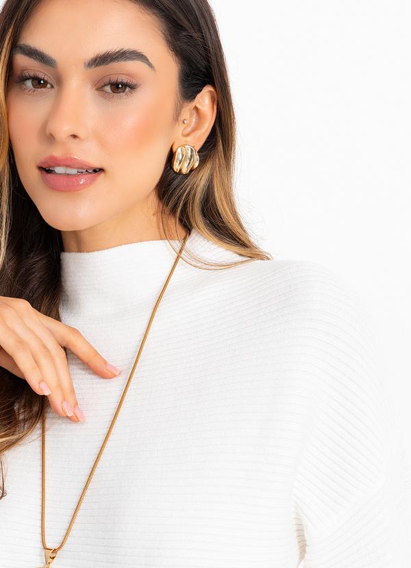 Quintess - Suéter Off White em Tricô 3