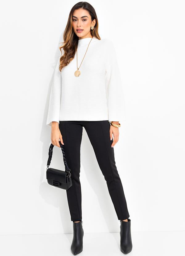 Quintess - Suéter Off White em Tricô 5