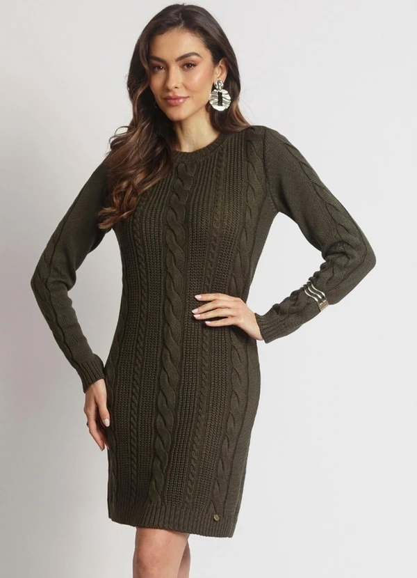 Doce Tom - Vestido Tricot Tamires Bosque