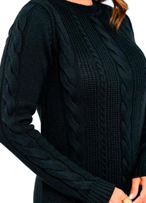 Doce Tom - Vestido Tricot Tamires Preto - DOCE TOM