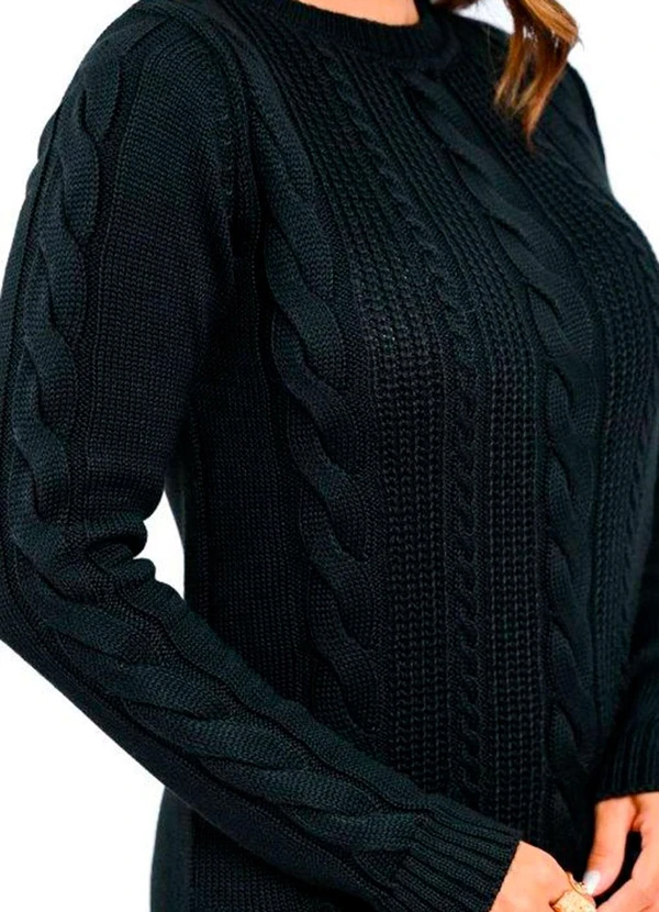 Doce Tom - Vestido Tricot Tamires Preto 2