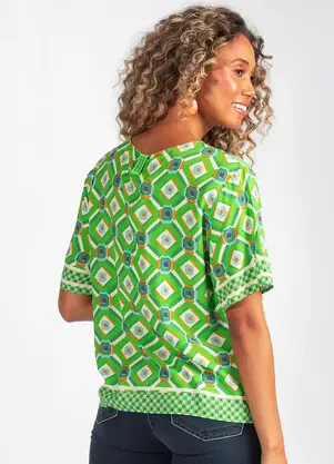 Colcci - Blusa em Viscose Estampado - COLCCI