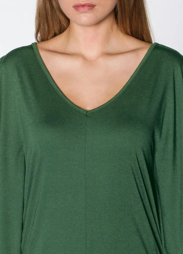 Queima Estoque - Blusa Mangas Morcedo Verde 4