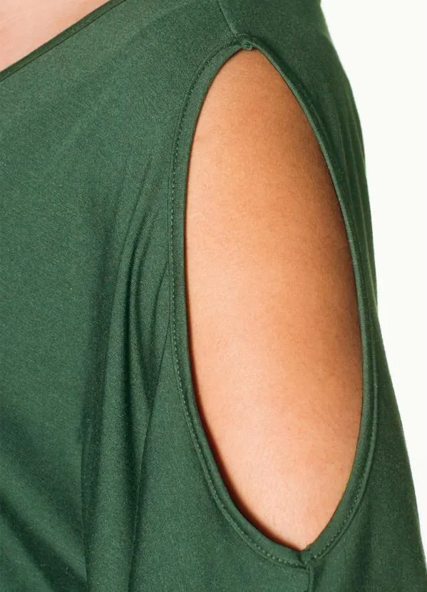 Queima Estoque - Blusa Mangas Morcedo Verde 5