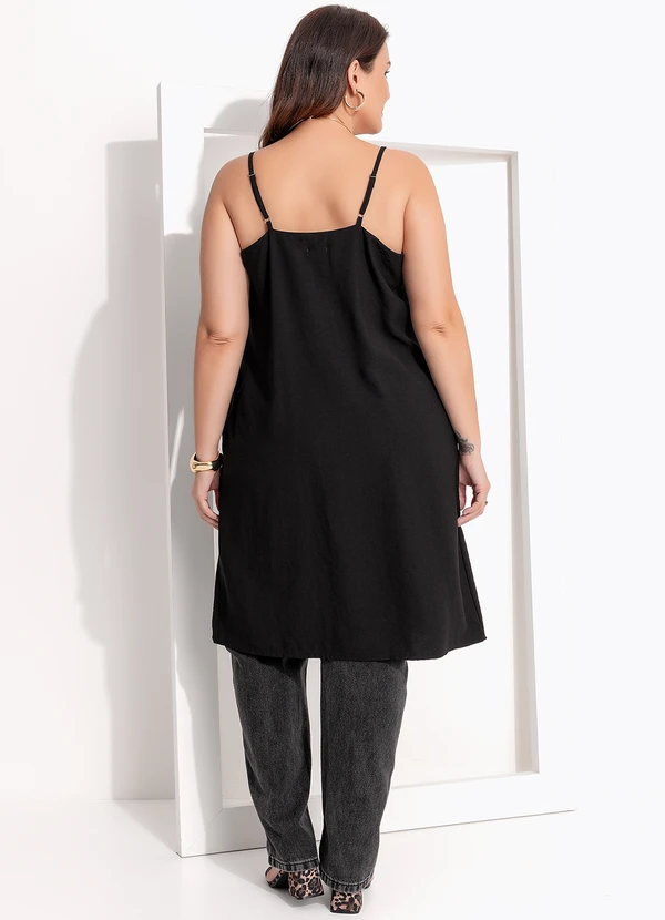 Quintess - Blusa Preto em Crepe Plano 11