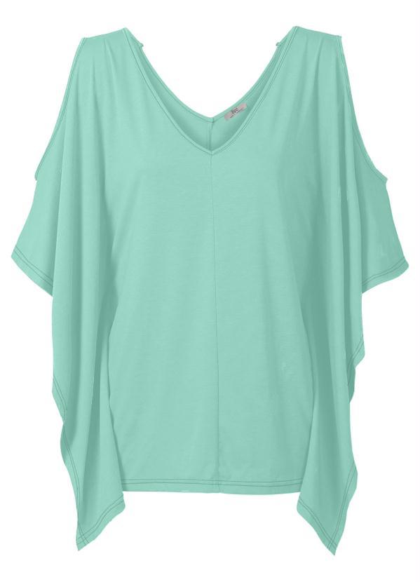 Outlet - Blusa Túnica Manga Morcego Verde Candy 2