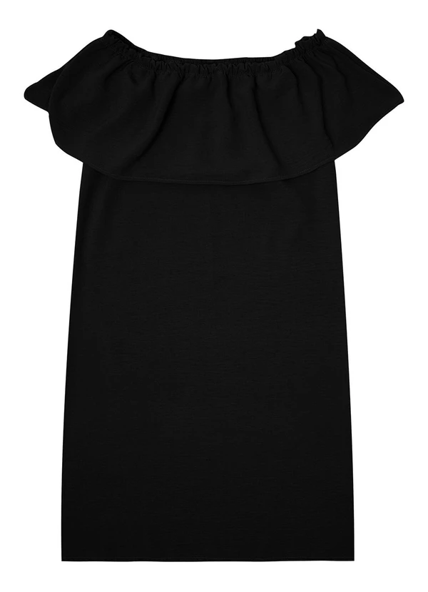 Rovitex - Vestido Ciganinha em Air Flow Preto 4