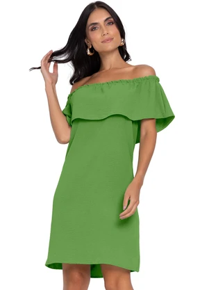 Rovitex - Vestido Ciganinha em Air Flow Verde - ROVITEX