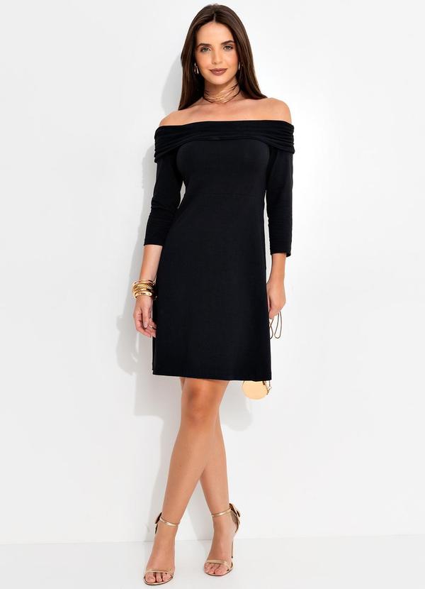 Quintess - Vestido Preto em Malha Cotton 2