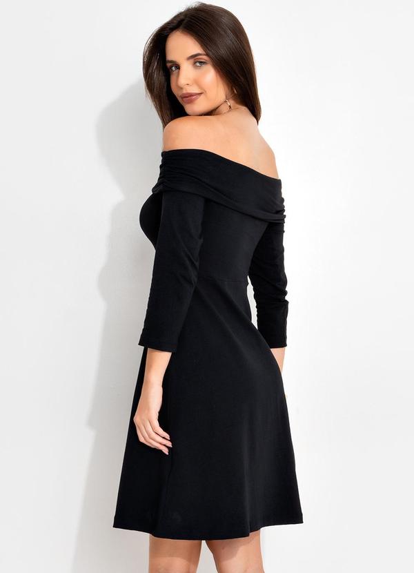 Quintess - Vestido Preto em Malha Cotton 4