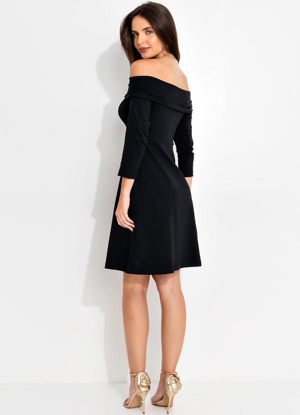 Quintess - Vestido Preto em Malha Cotton 5