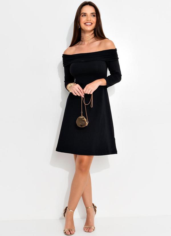 Quintess - Vestido Preto em Malha Cotton 6